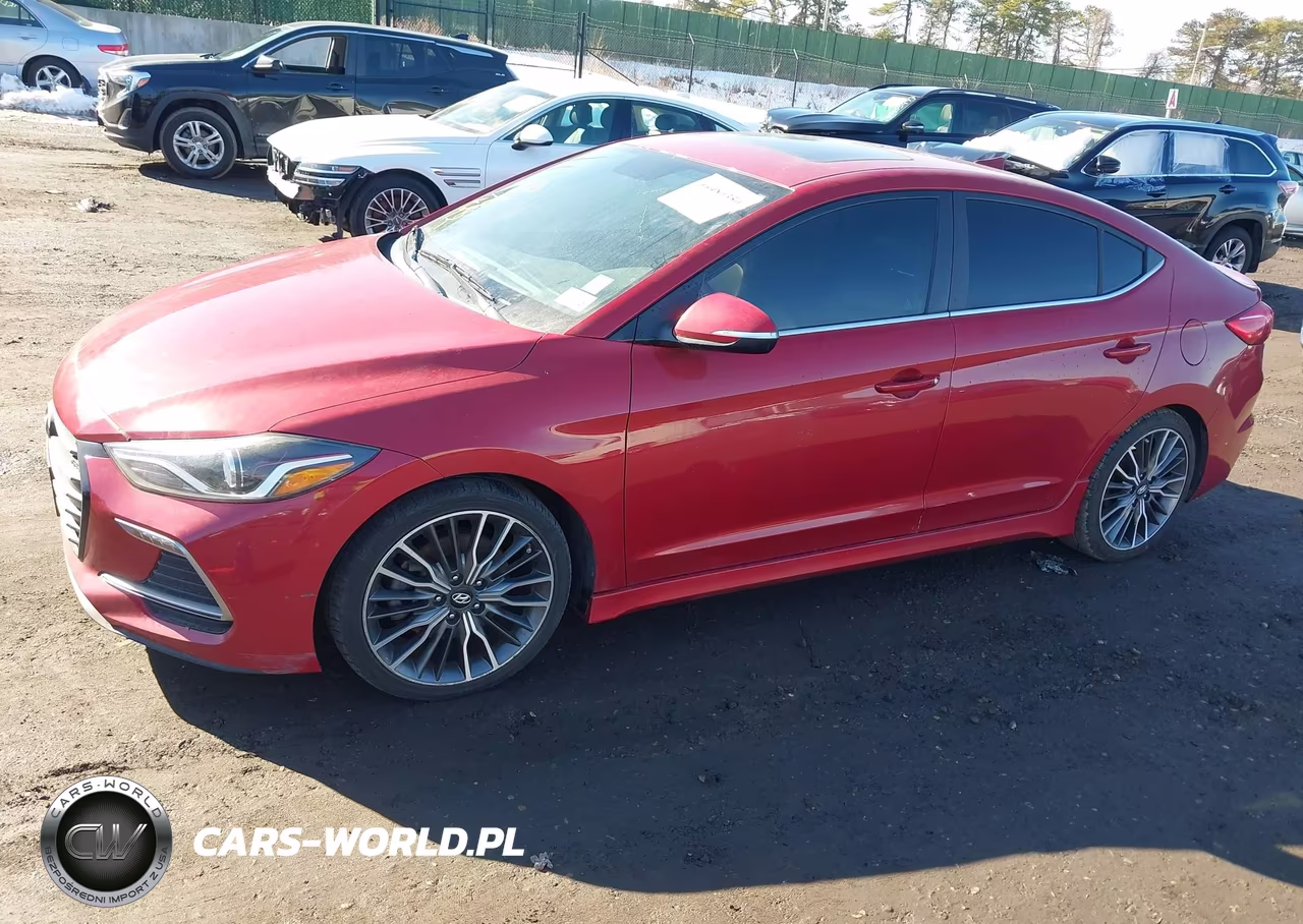 2018 Hyundai Elantra Sport VIN:KMHD04LB1JU586221 - 2