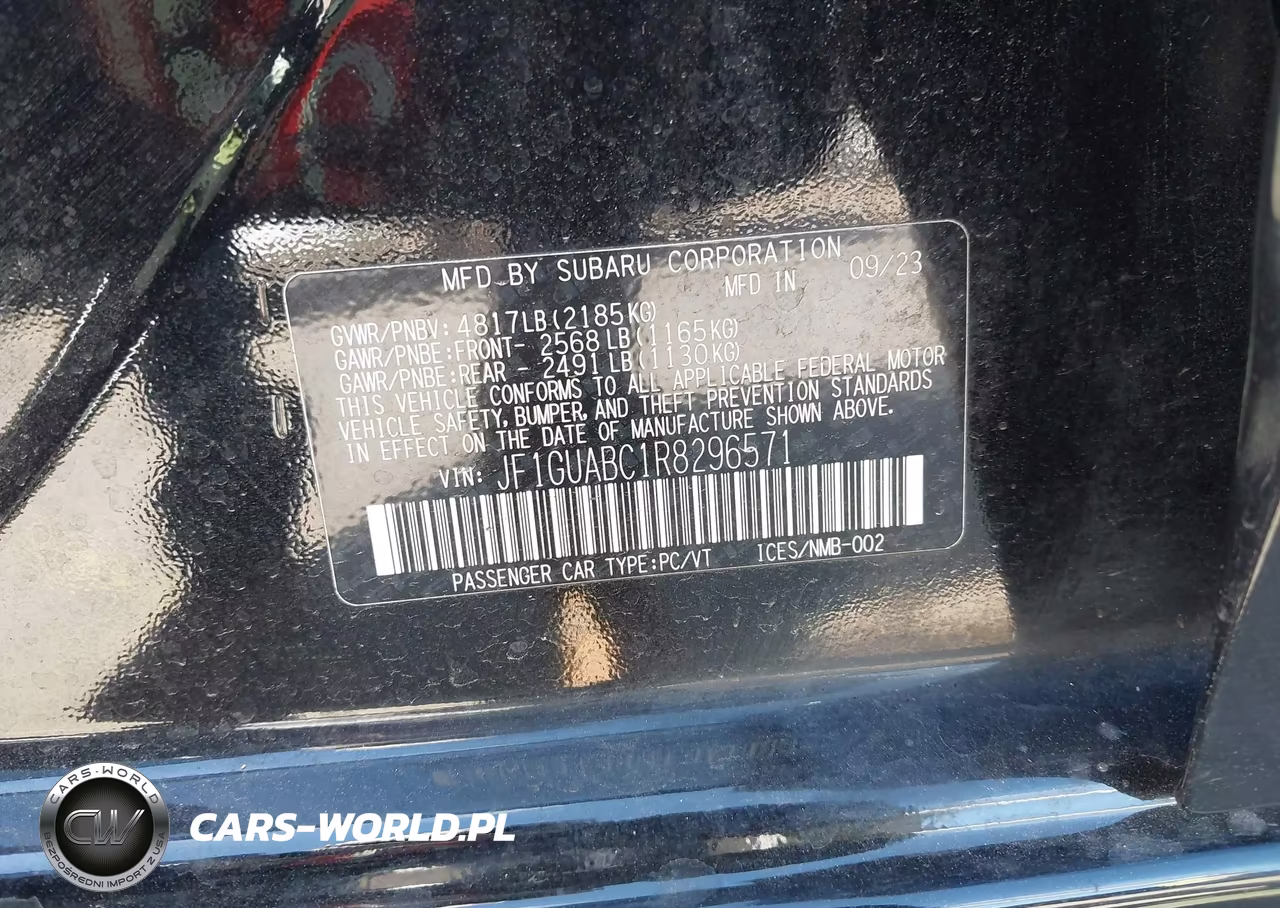 2024 Subaru Impreza Base 5-Door VIN:JF1GUABC1R8296571 - 9