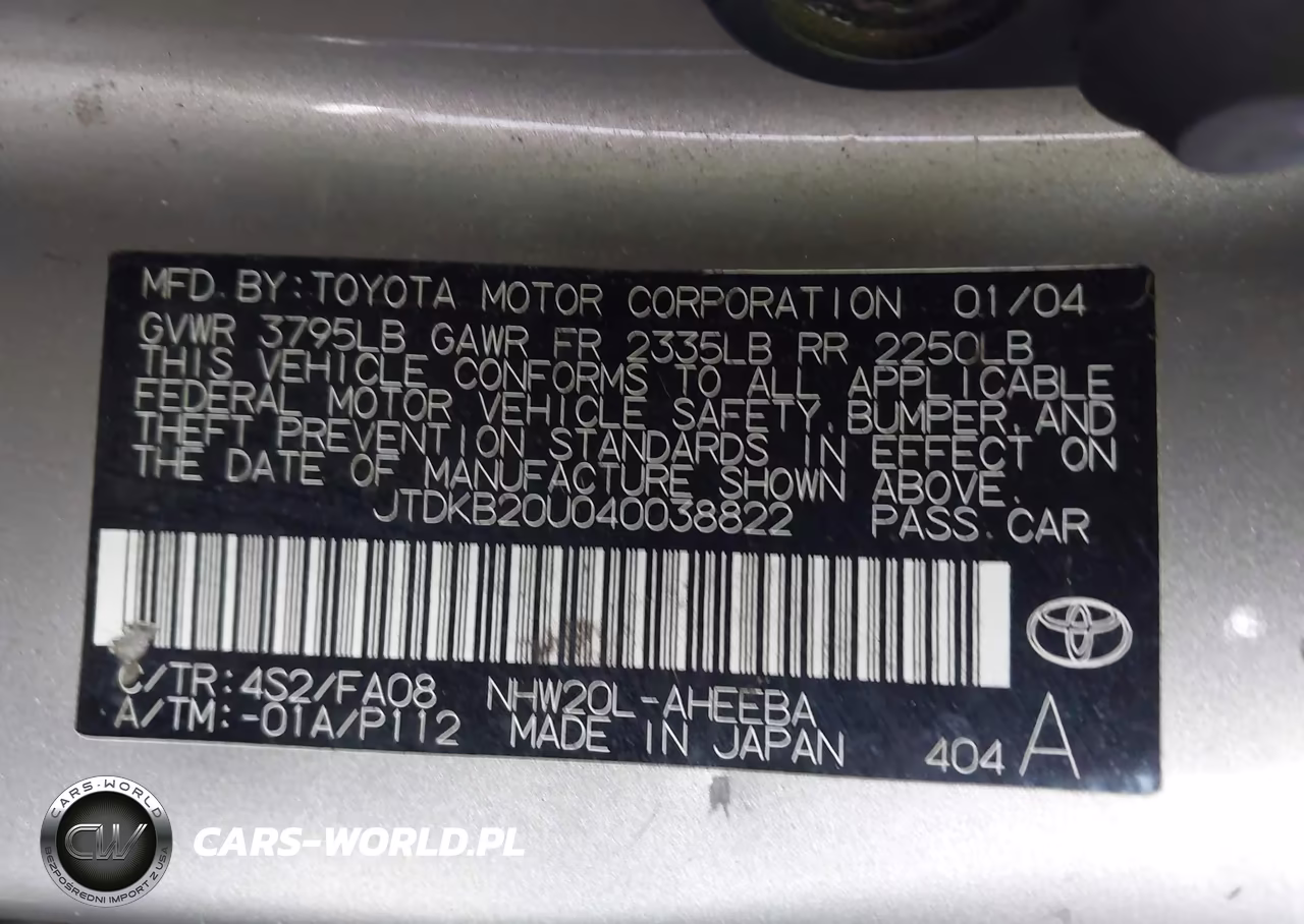 2004 Toyota Prius VIN:JTDKB20U040038822 - 9