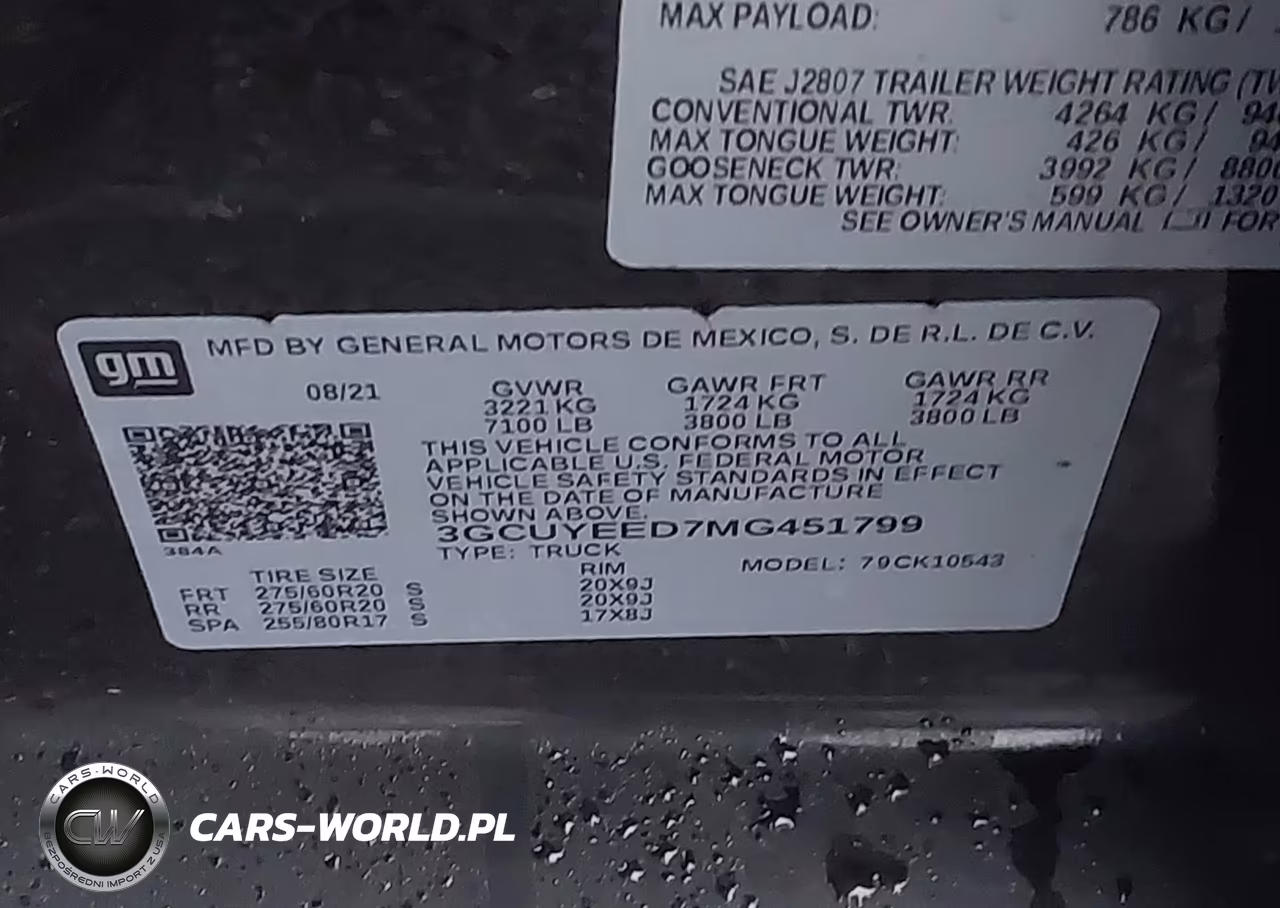 2021 Chevrolet Silverado 1500 4Wd Short Bed Rst VIN:3GCUYEED7MG451799 - 9