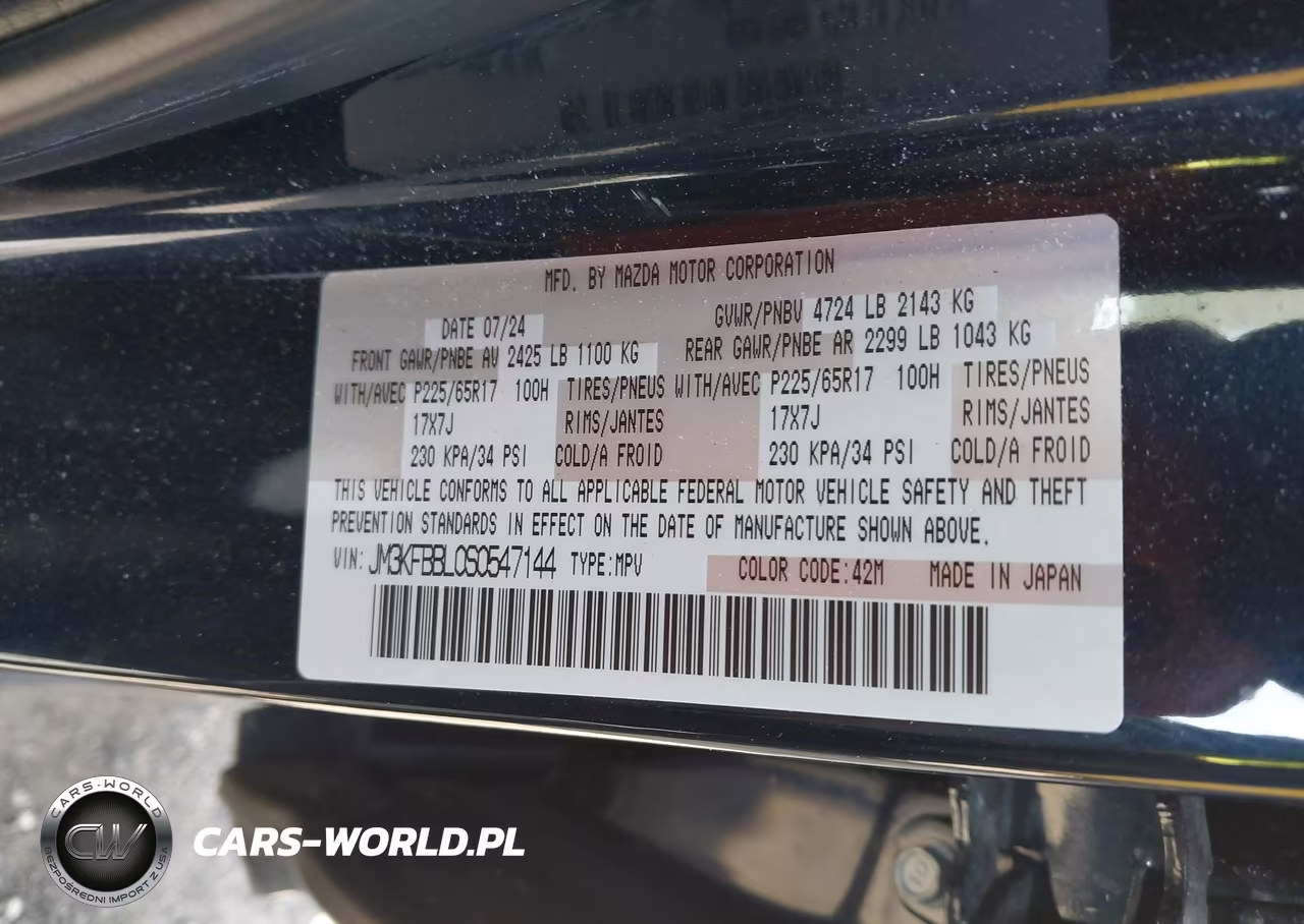 2025 Mazda Cx-5 2.5 S Select VIN:JM3KFBBL0S0547144 - 9