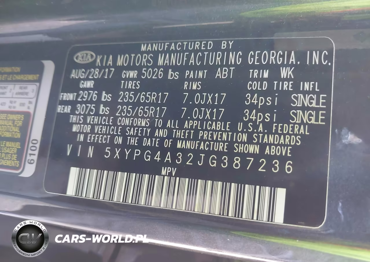 2018 Kia Sorento 2.4L Lx VIN:5XYPG4A32JG387236 - 9