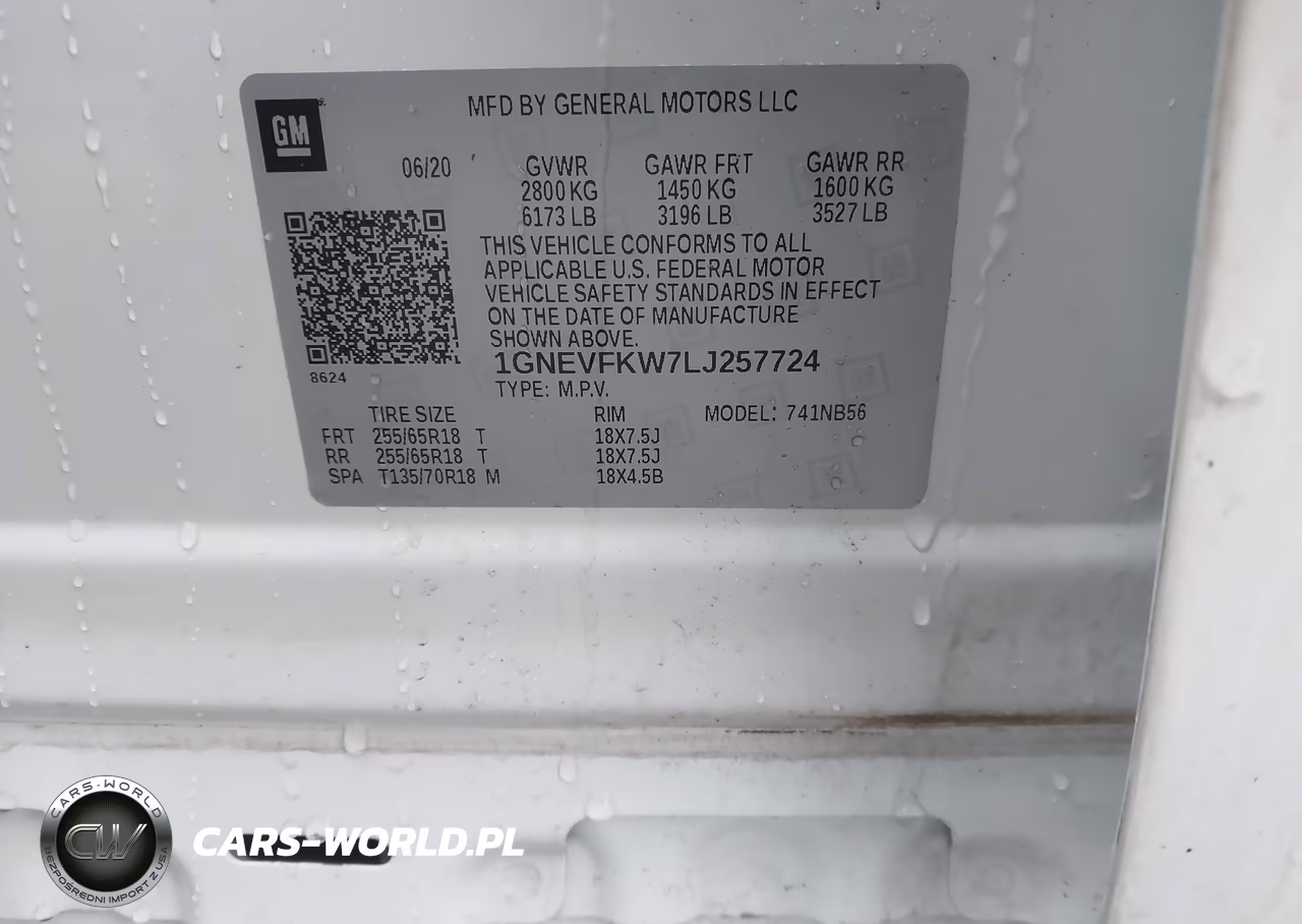 2020 Chevrolet Traverse Ls VIN:1GNEVFKW7LJ257724 - 9