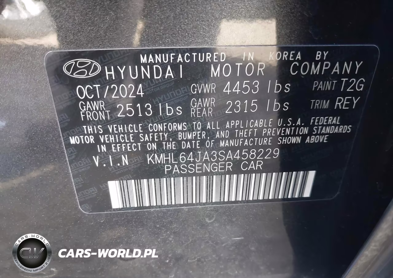 2025 Hyundai Sonata Sel VIN:KMHL64JA3SA458229 - 9