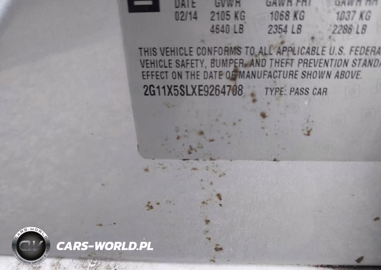 2014 Chevrolet Impala 1Fl VIN:2G11X5SLXE9264708 - 9
