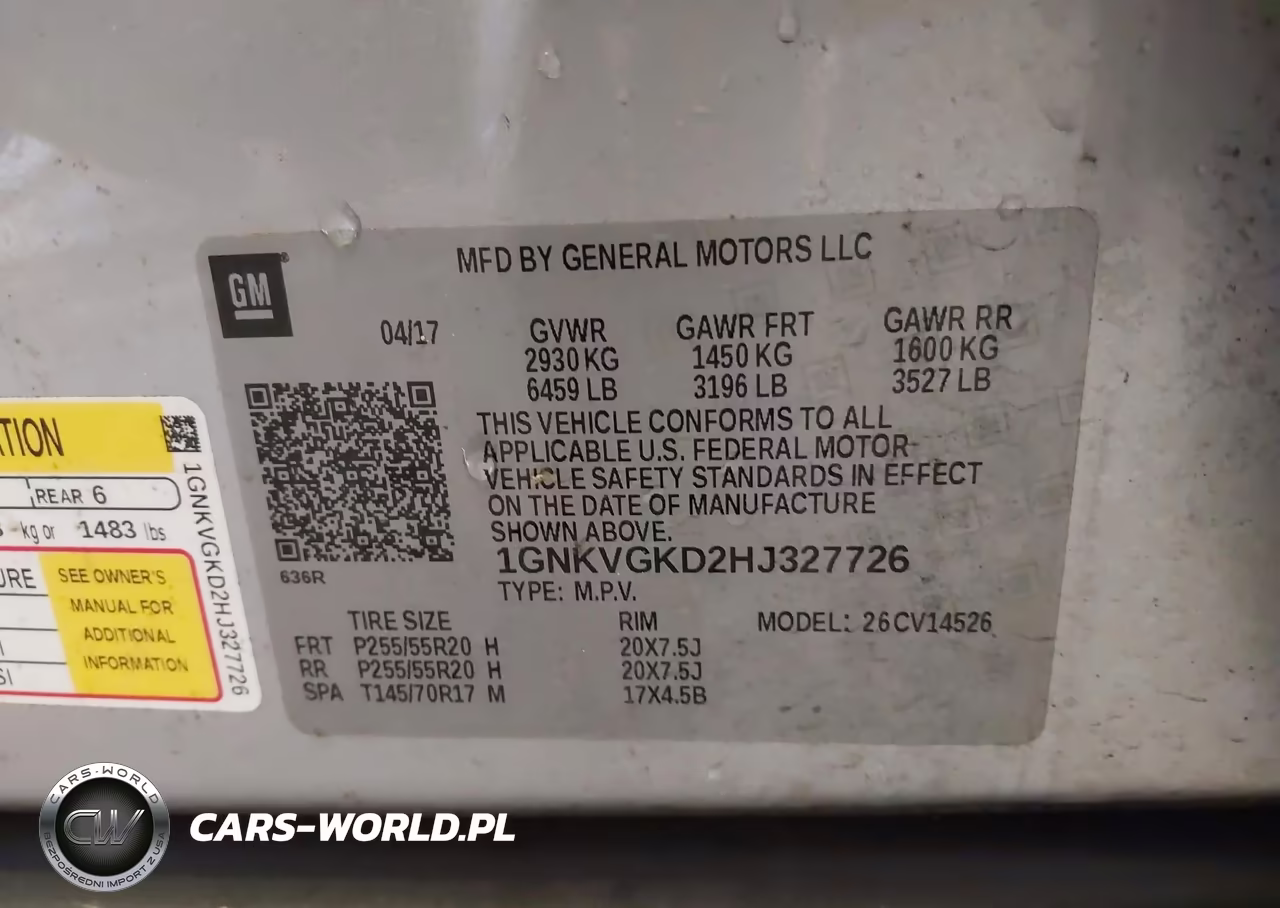 2017 Chevrolet Traverse 1Lt VIN:1GNKVGKD2HJ327726 - 9