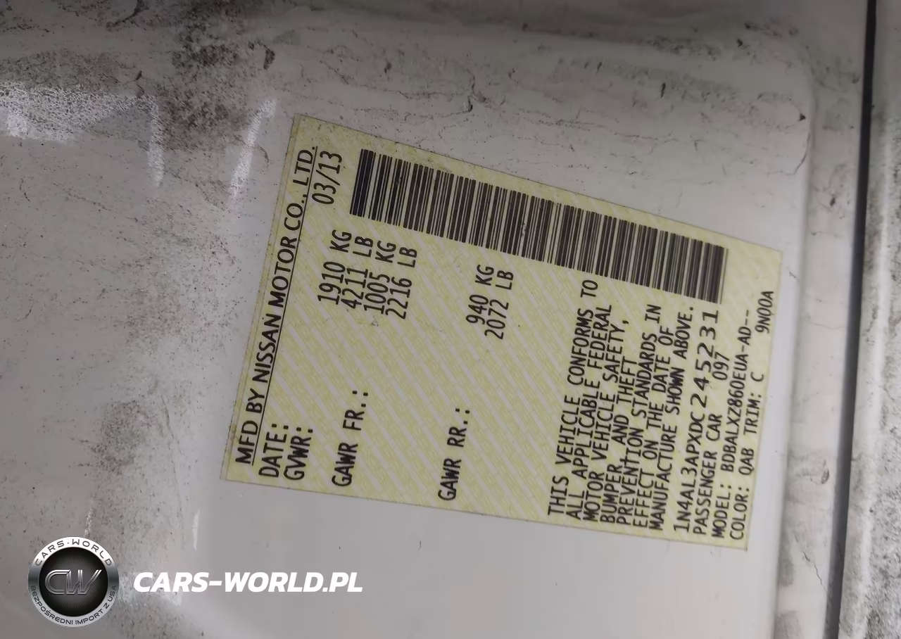 2013 Nissan Altima 2.5 Sl VIN:1N4AL3APXDC245231 - 9