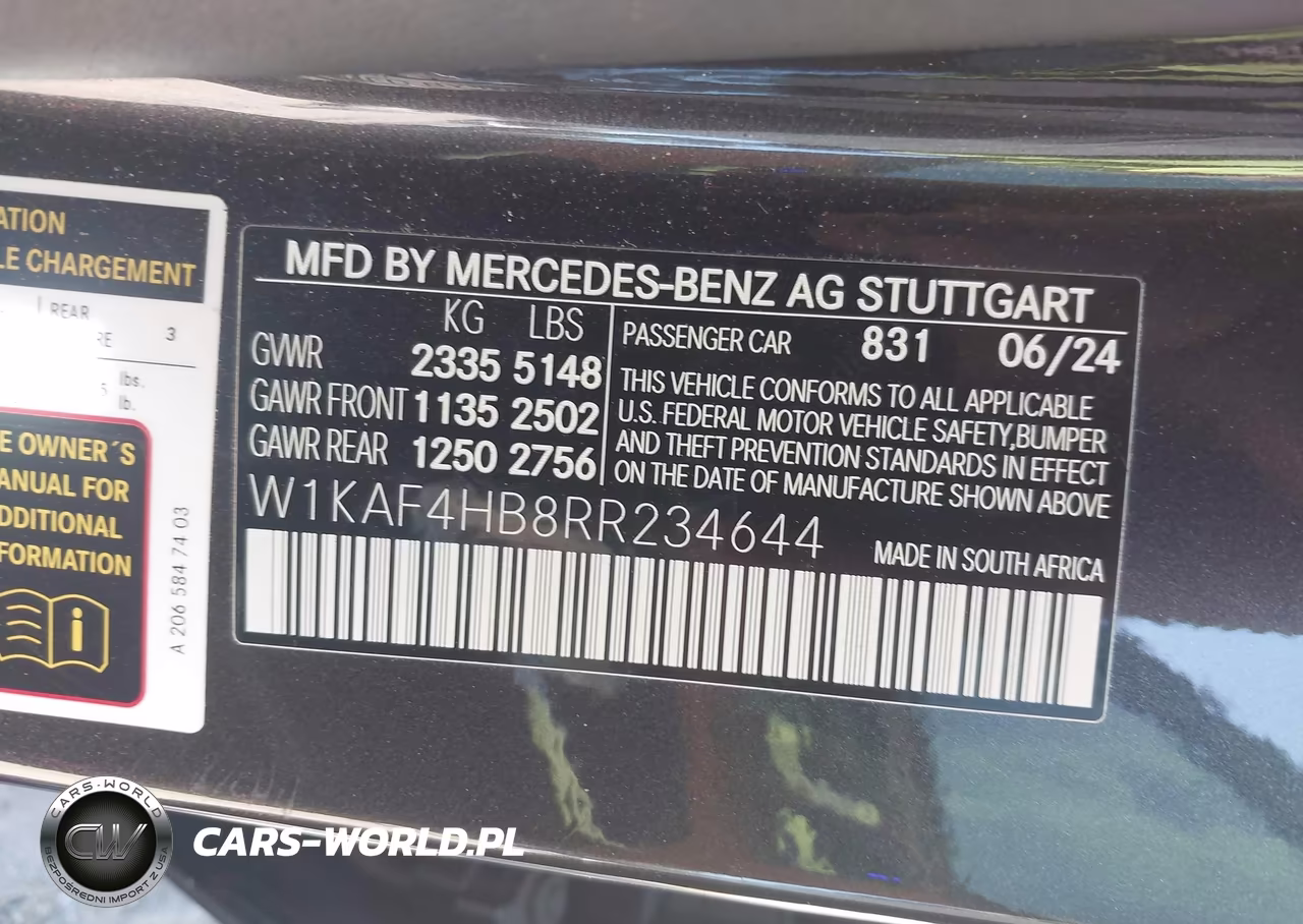 2024 Mercedes-Benz C 300 VIN:W1KAF4HB8RR234644 - 9