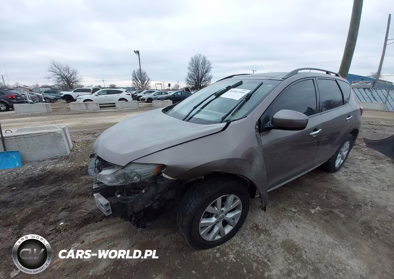 2011 Nissan Murano Sv VIN:JN8AZ1MW3BW152048 - 2