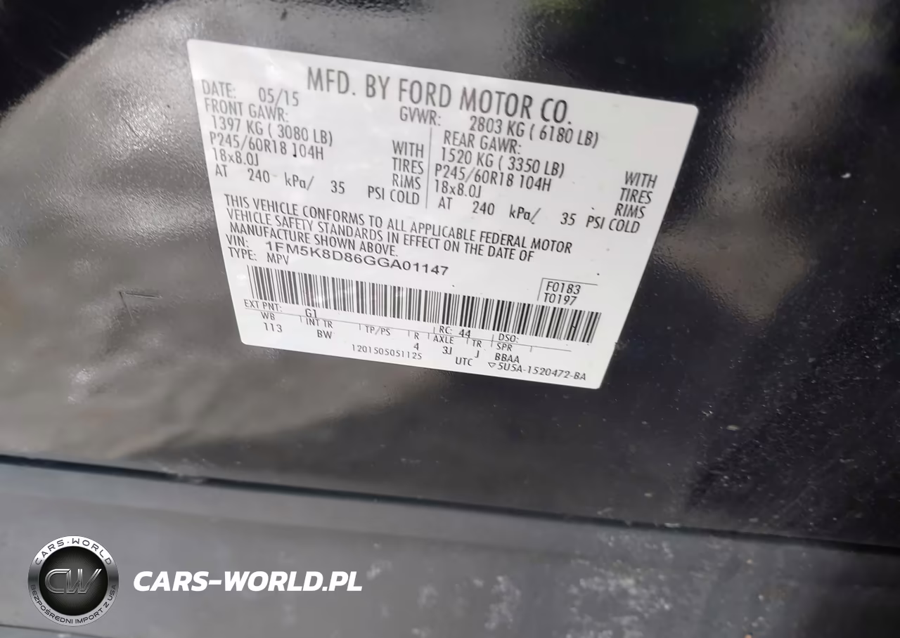 2016 Ford Explorer Xlt VIN:1FM5K8D86GGA01147 - 9