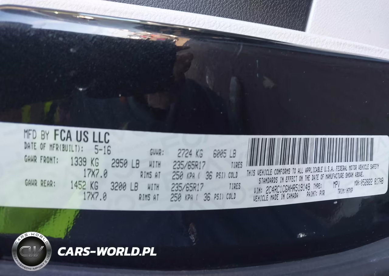 2017 Chrysler Pacifica Lx VIN:2C4RC1CGXHR519149 - 9
