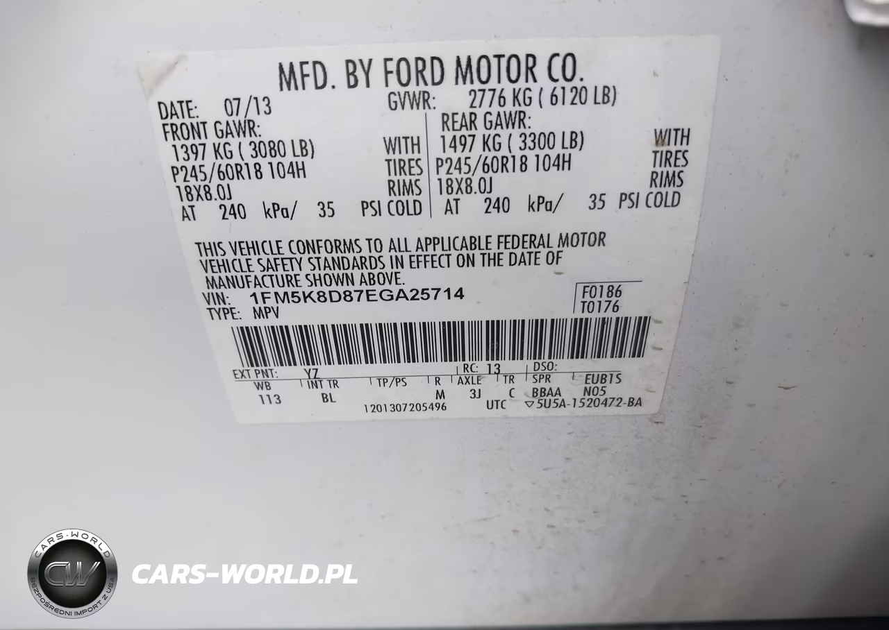 2014 Ford Explorer Xlt VIN:1FM5K8D87EGA25714 - 9
