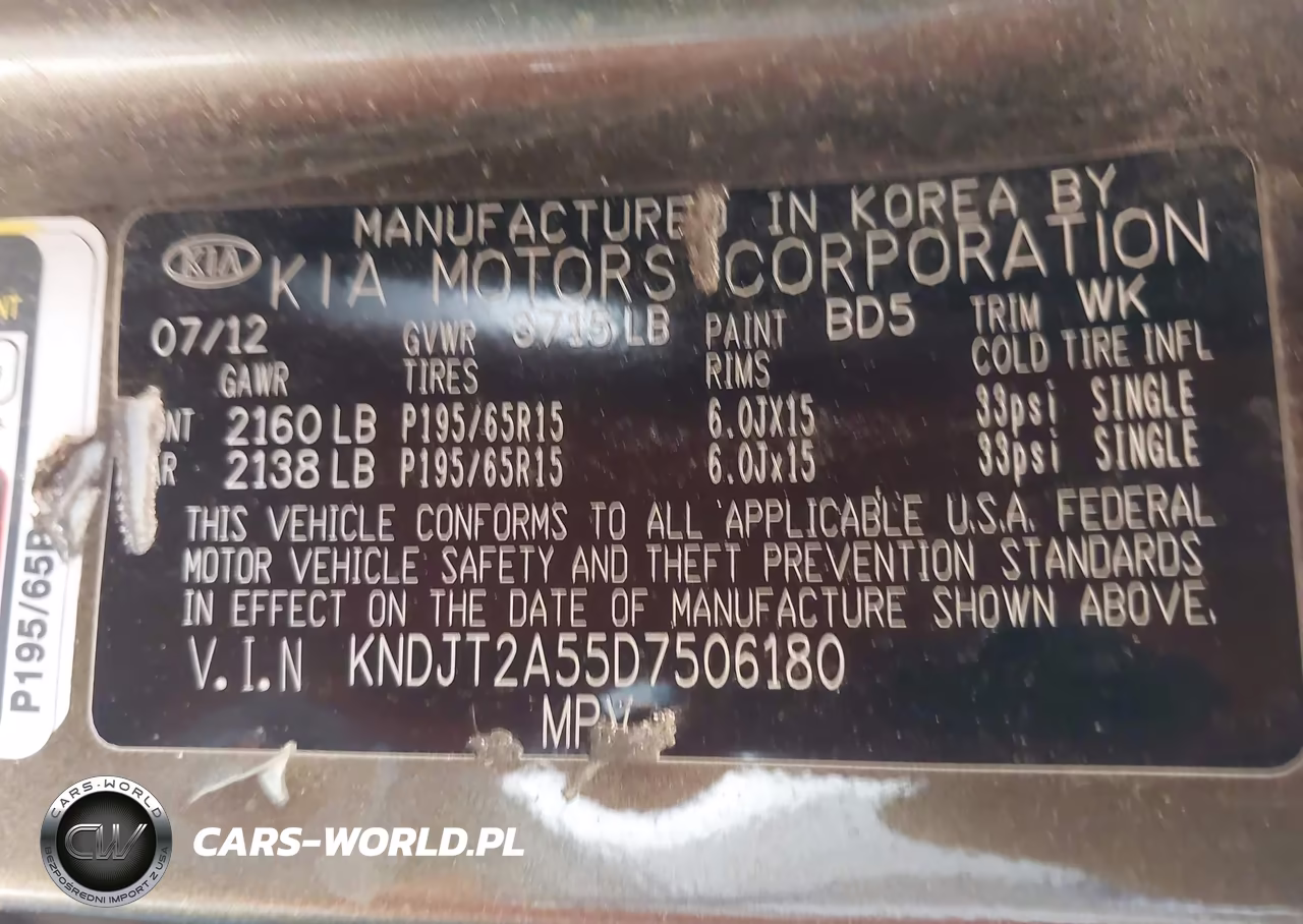2013 Kia Soul VIN:KNDJT2A55D7506180 - 9