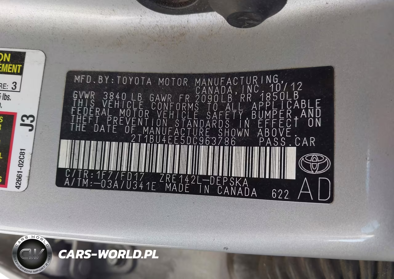 2013 Toyota Corolla S VIN:2T1BU4EE5DC963786 - 9