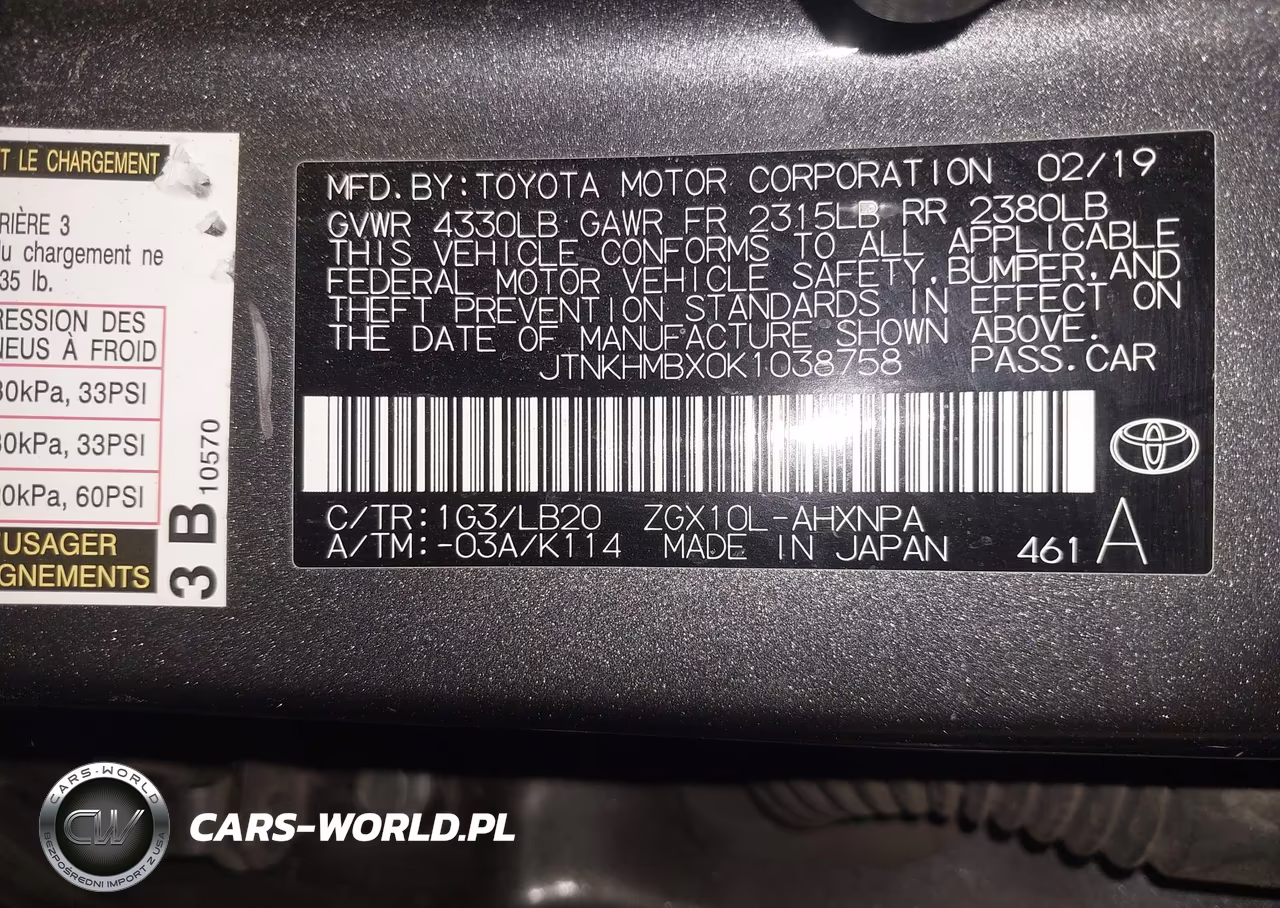 2019 Toyota C-Hr Limited VIN:JTNKHMBX0K1038758 - 9