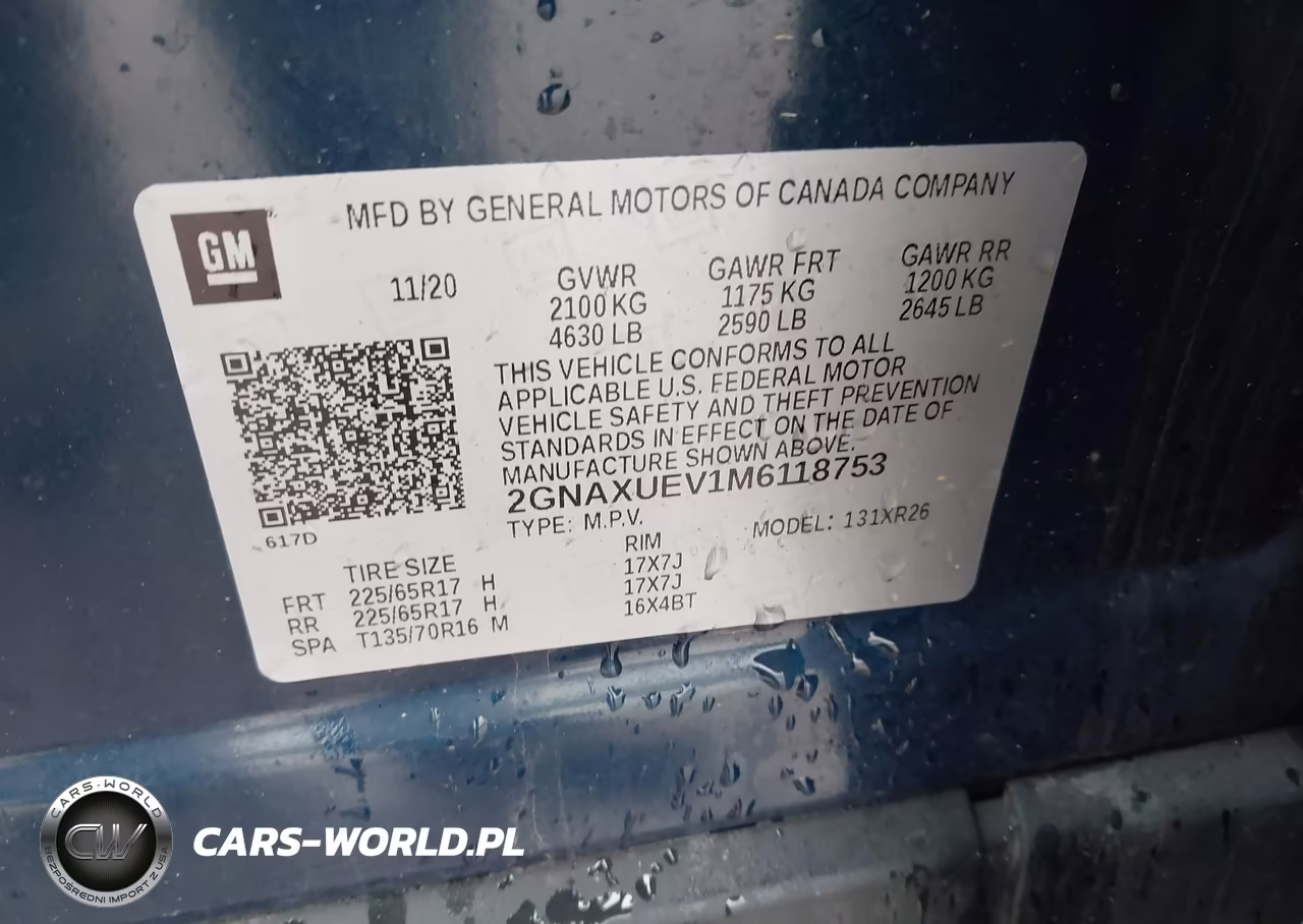 2021 Chevrolet Equinox Awd Lt VIN:2GNAXUEV1M6118753 - 9