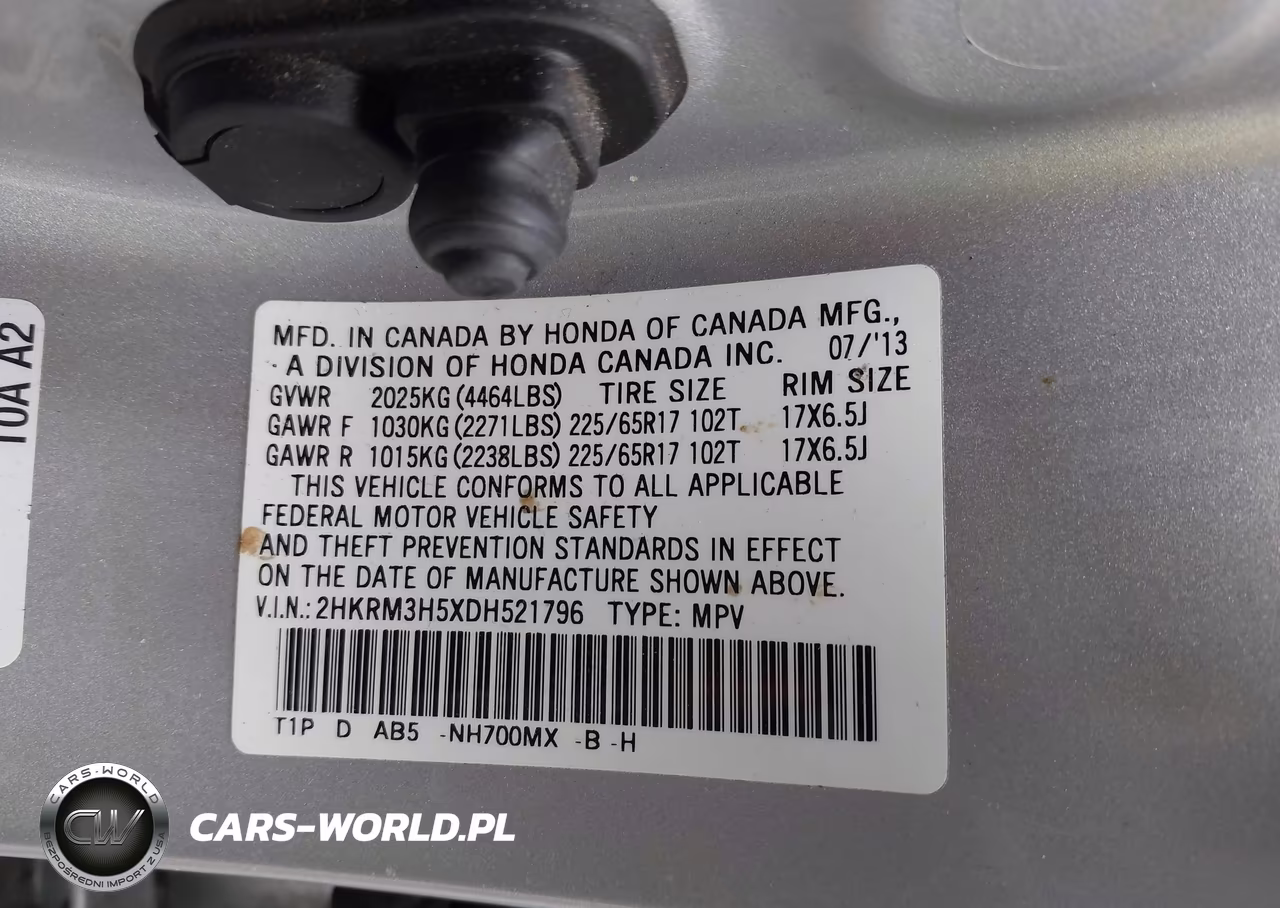 2013 Honda Cr-V Ex VIN:2HKRM3H5XDH521796 - 9