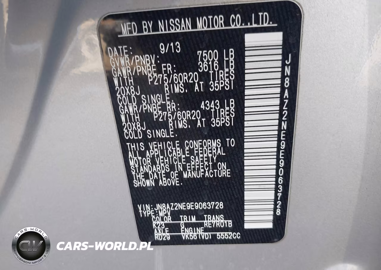 2014 Infiniti Qx80 VIN:JN8AZ2NE9E9063728 - 9