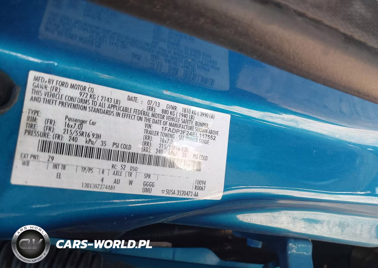 2014 Ford Focus Se VIN:1FADP3F24EL117552 - 9