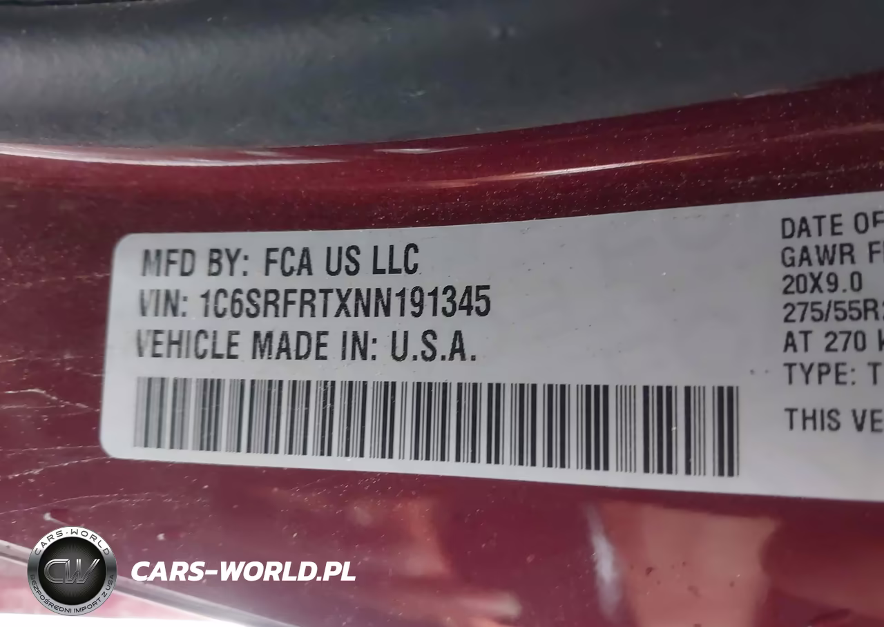 2022 Ram 1500 Laramie 4X4 6'4 Box VIN:1C6SRFRTXNN191345 - 9