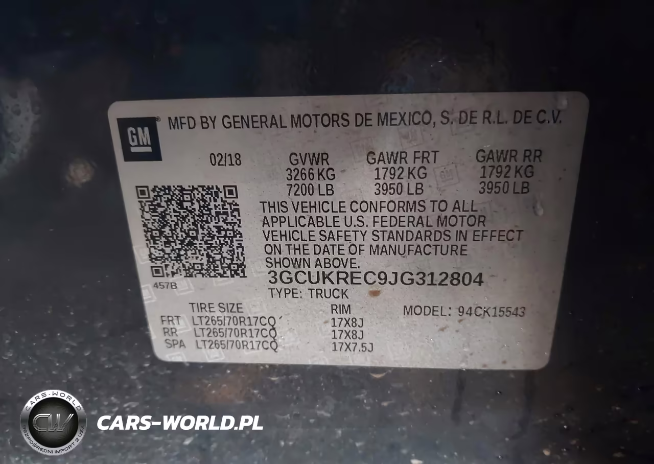 2018 Chevrolet Silverado 1500 1Lt VIN:3GCUKREC9JG312804 - 9