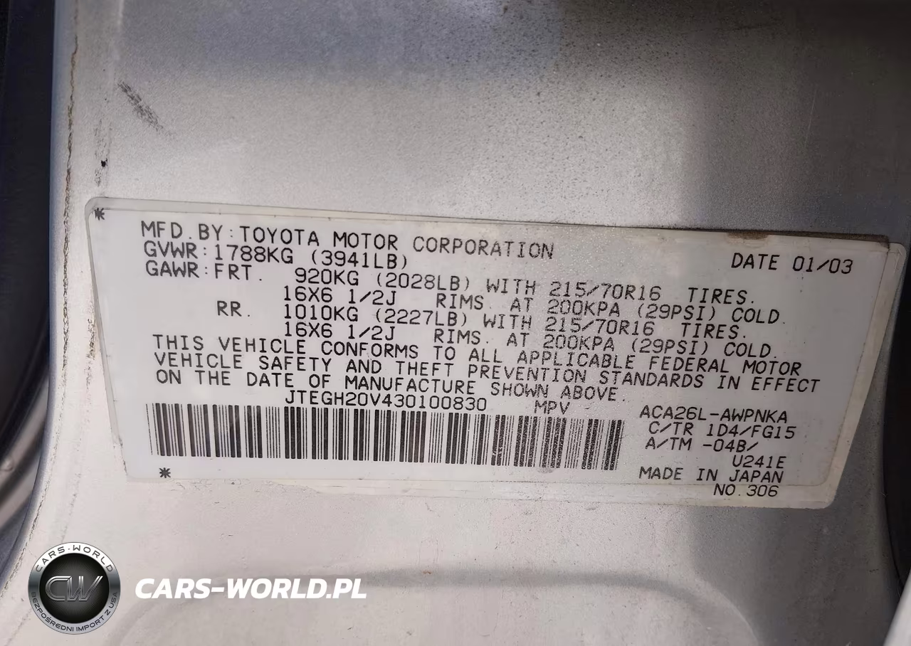 2003 Toyota Rav4 VIN:JTEGH20V430100830 - 9