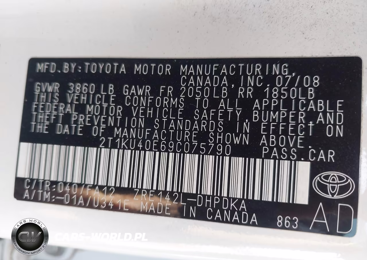 2009 Toyota Matrix VIN:2T1KU40E69C075790 - 9