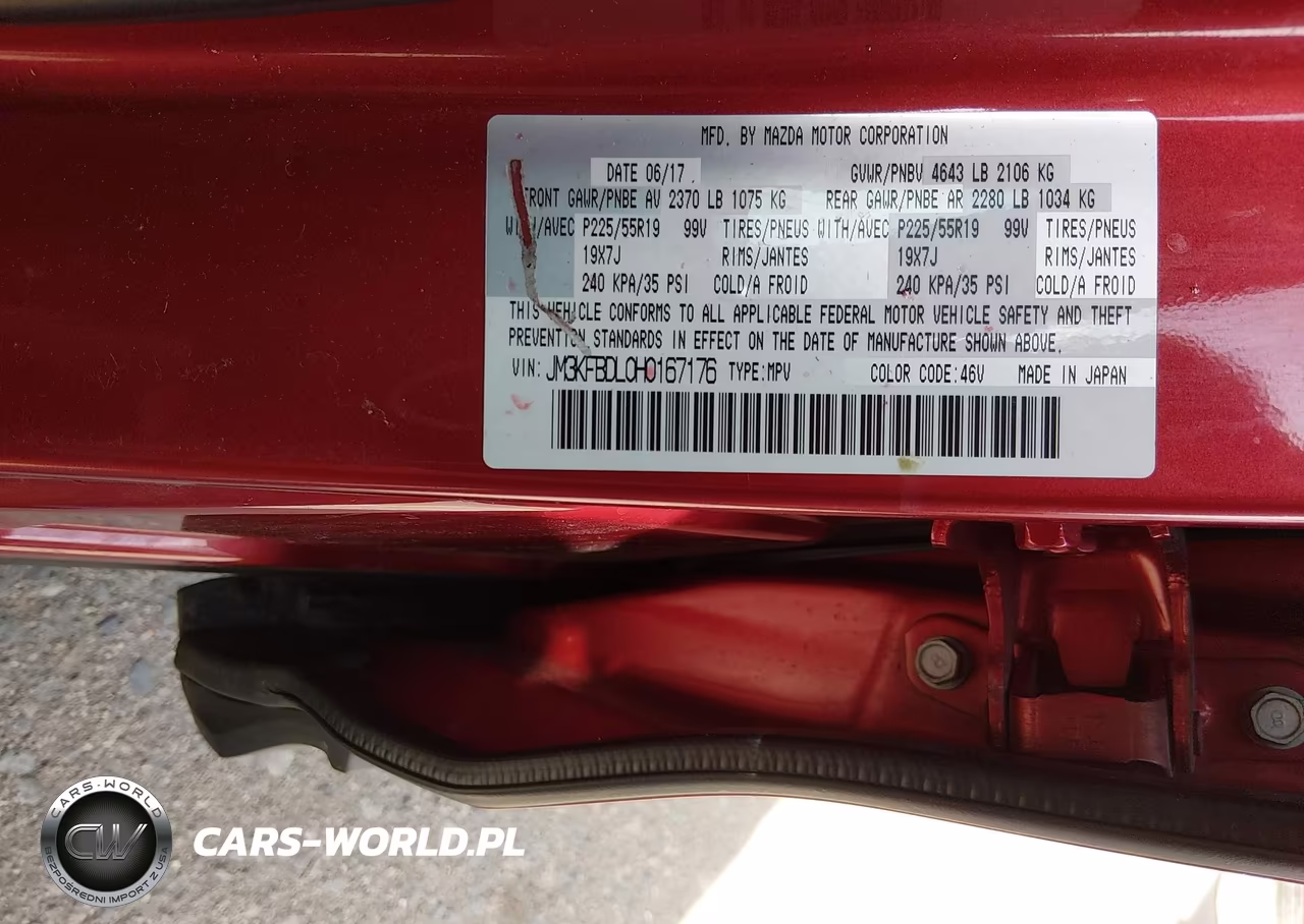 2017 Mazda Cx-5 Grand Touring VIN:JM3KFBDL0H0167176 - 9