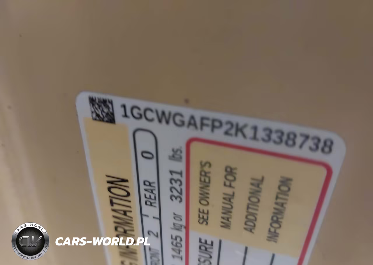 2019 Chevrolet Express 2500 Work Van VIN:1GCWGAFP2K1338738 - 9