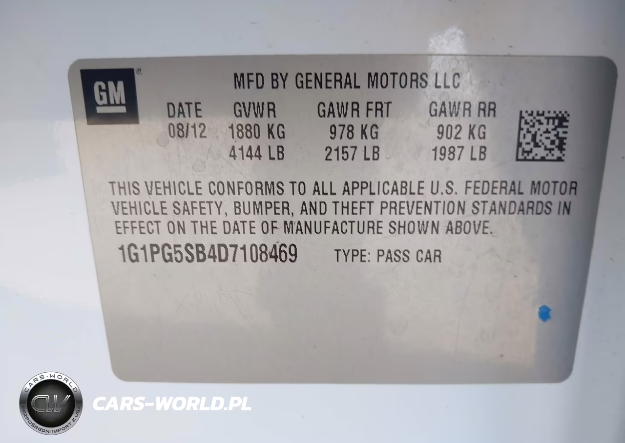 2013 Chevrolet Cruze Ltz VIN:1G1PG5SB4D7108469 - 9