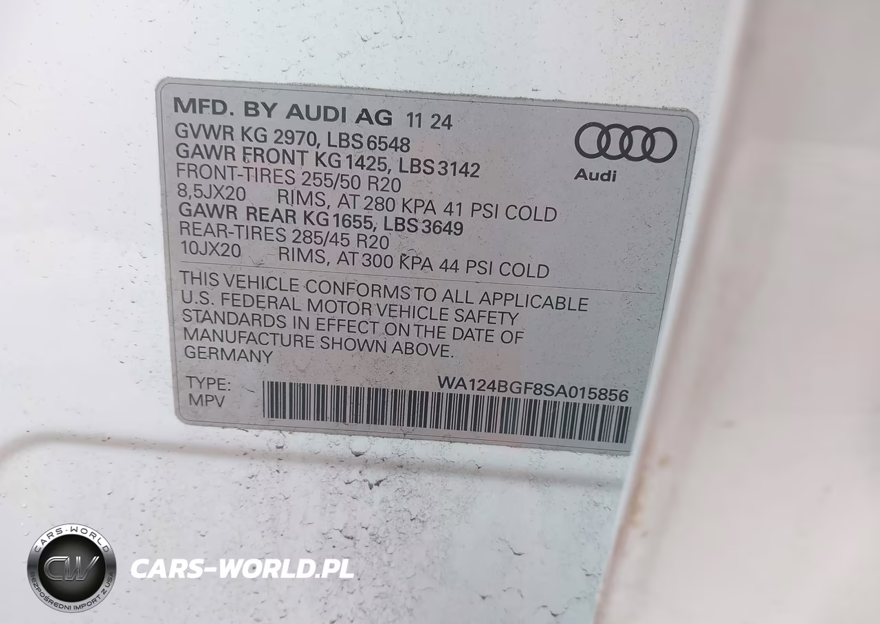 2025 Audi Q6 E-Tron Premium Plus Quattro VIN:WA124BGF8SA015856 - 9