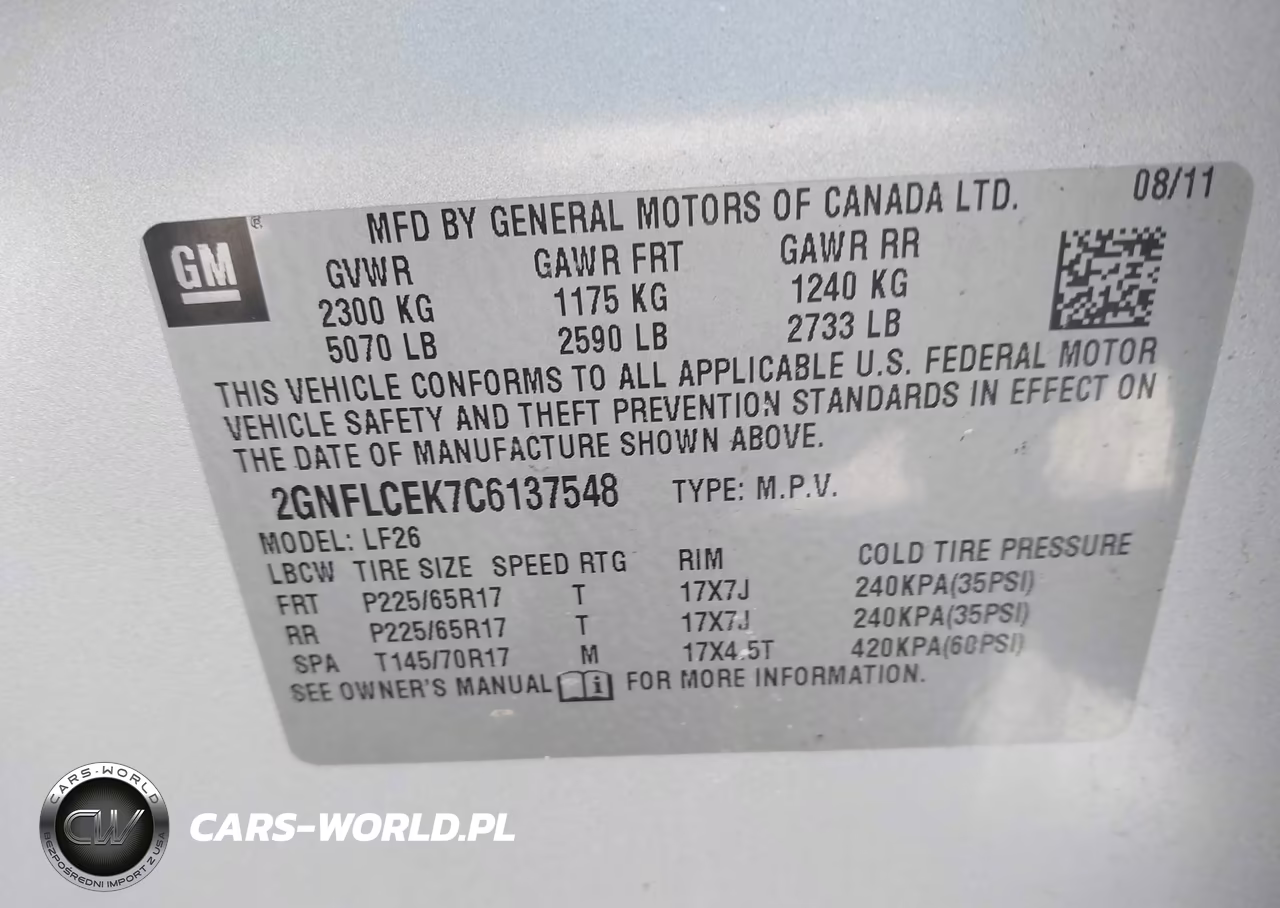2012 Chevrolet Equinox Ls VIN:2GNFLCEK7C6137548 - 9