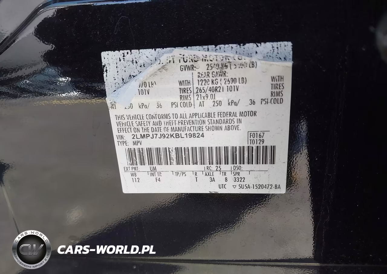 2019 Lincoln Nautilus Black Label VIN:2LMPJ7J92KBL19824 - 9