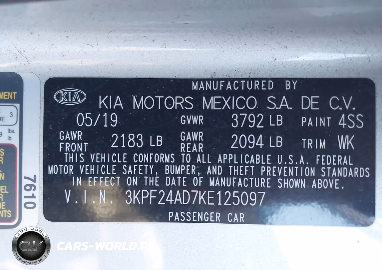 2019 Kia Forte Lxs VIN:3KPF24AD7KE125097 - 9