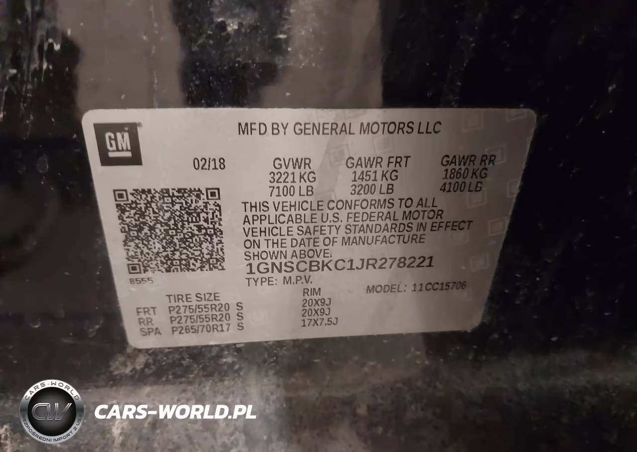 2018 Chevrolet Tahoe Lt VIN:1GNSCBKC1JR278221 - 9