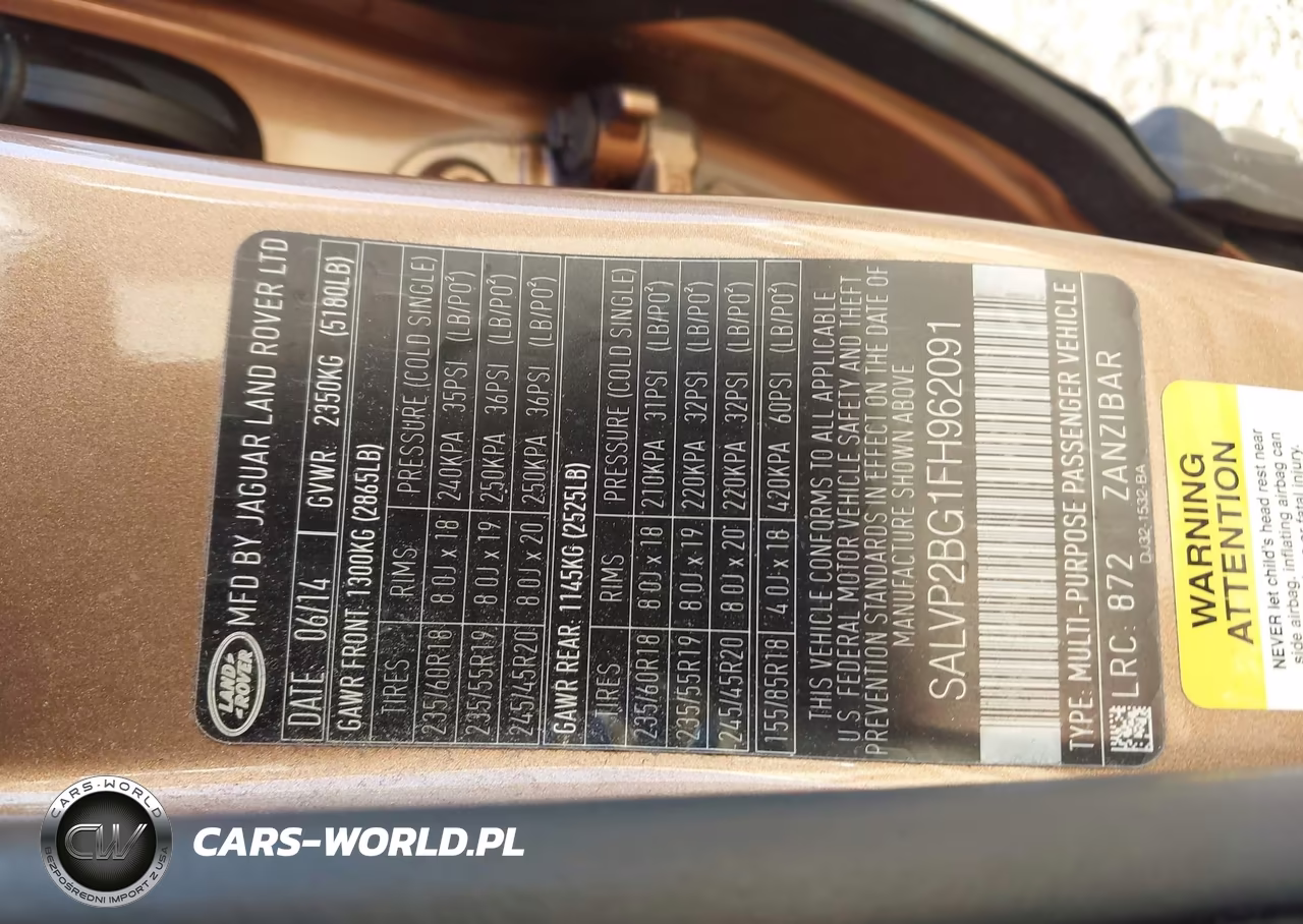 2015 Land Rover Range Rover Evoque Pure VIN:SALVP2BG1FH962091 - 9