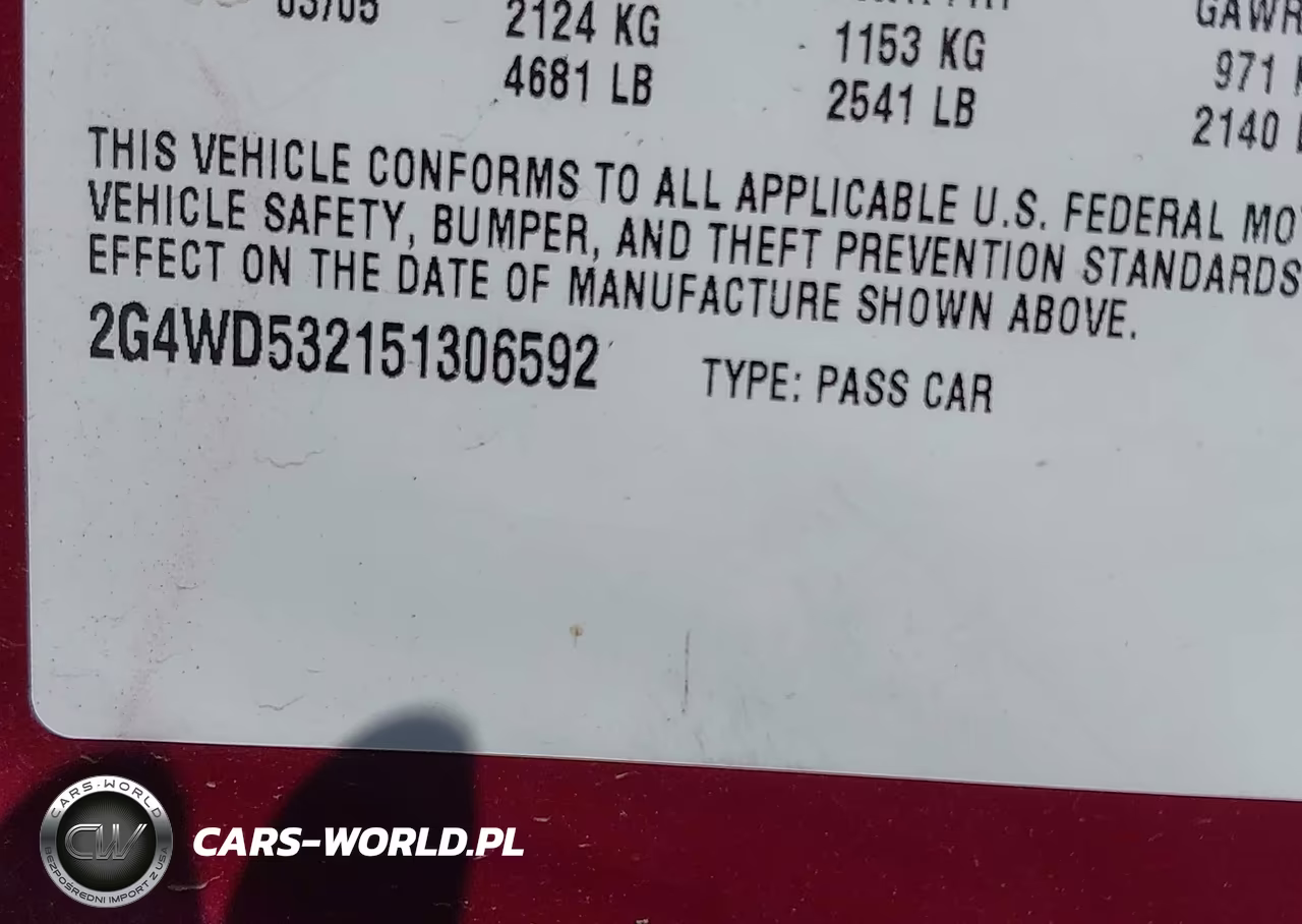 2005 Buick Lacrosse Cxl VIN:2G4WD532151306592 - 9