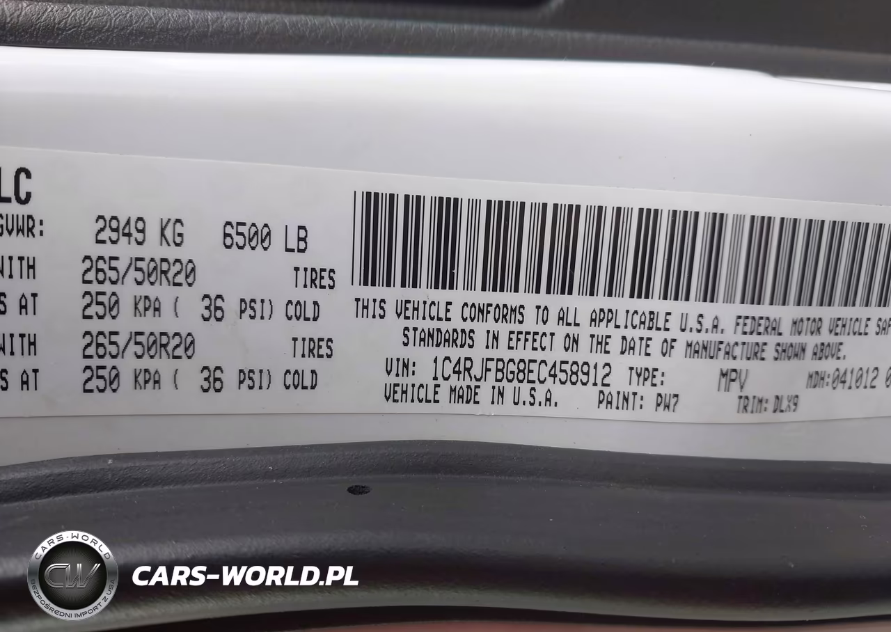 2014 Jeep Grand Cherokee Limited VIN:1C4RJFBG8EC458912 - 9