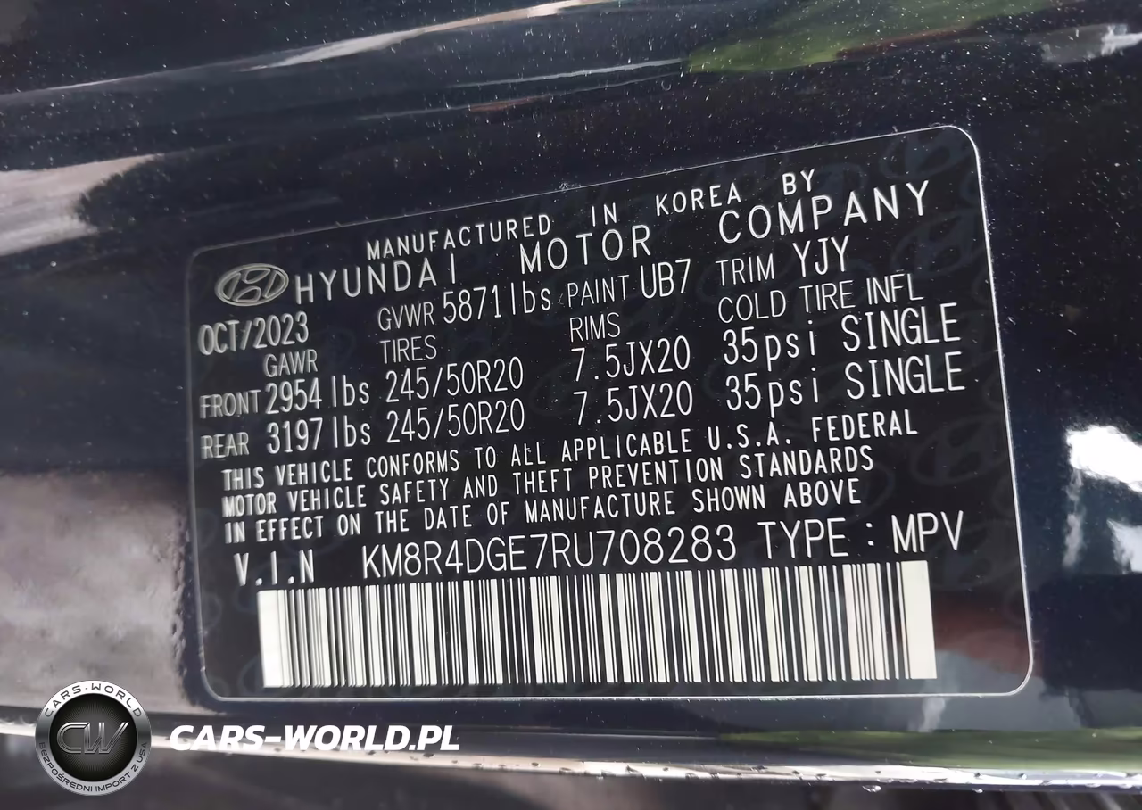 2024 Hyundai Palisade Sel VIN:KM8R4DGE7RU708283 - 9