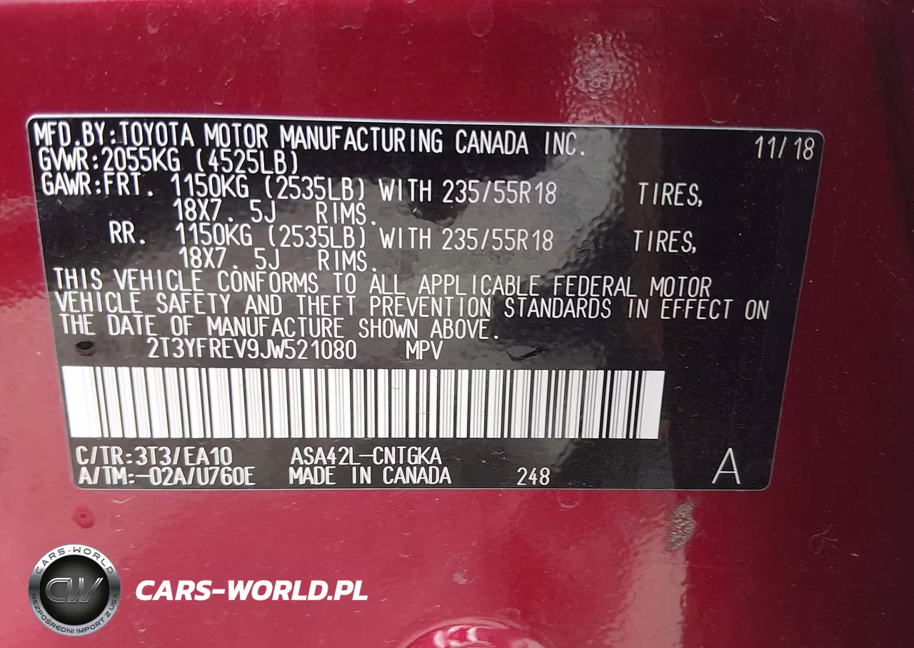 2018 Toyota Rav4 Limited VIN:2T3YFREV9JW521080 - 9