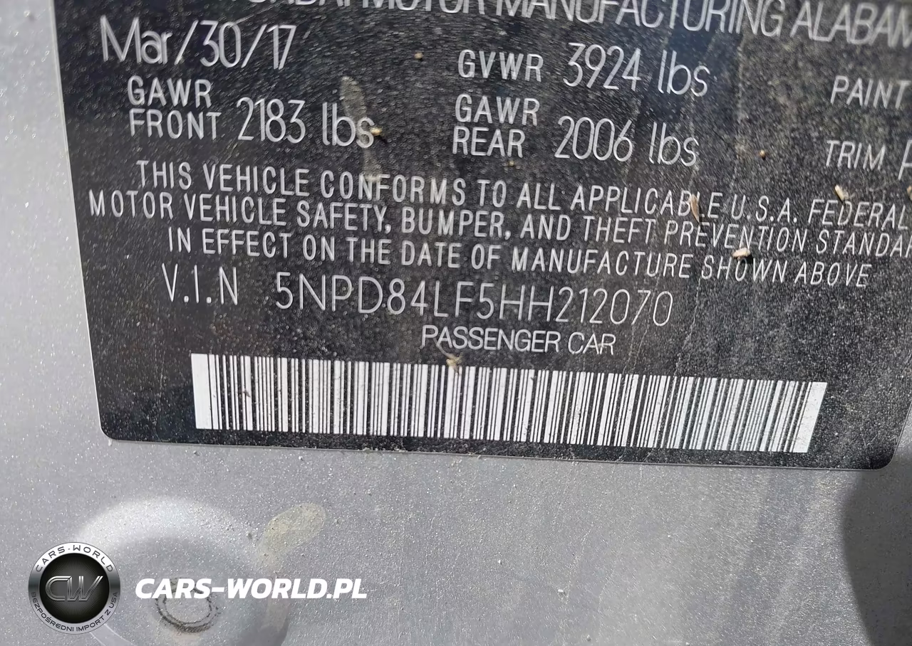 2017 Hyundai Elantra Se VIN:5NPD84LF5HH212070 - 9