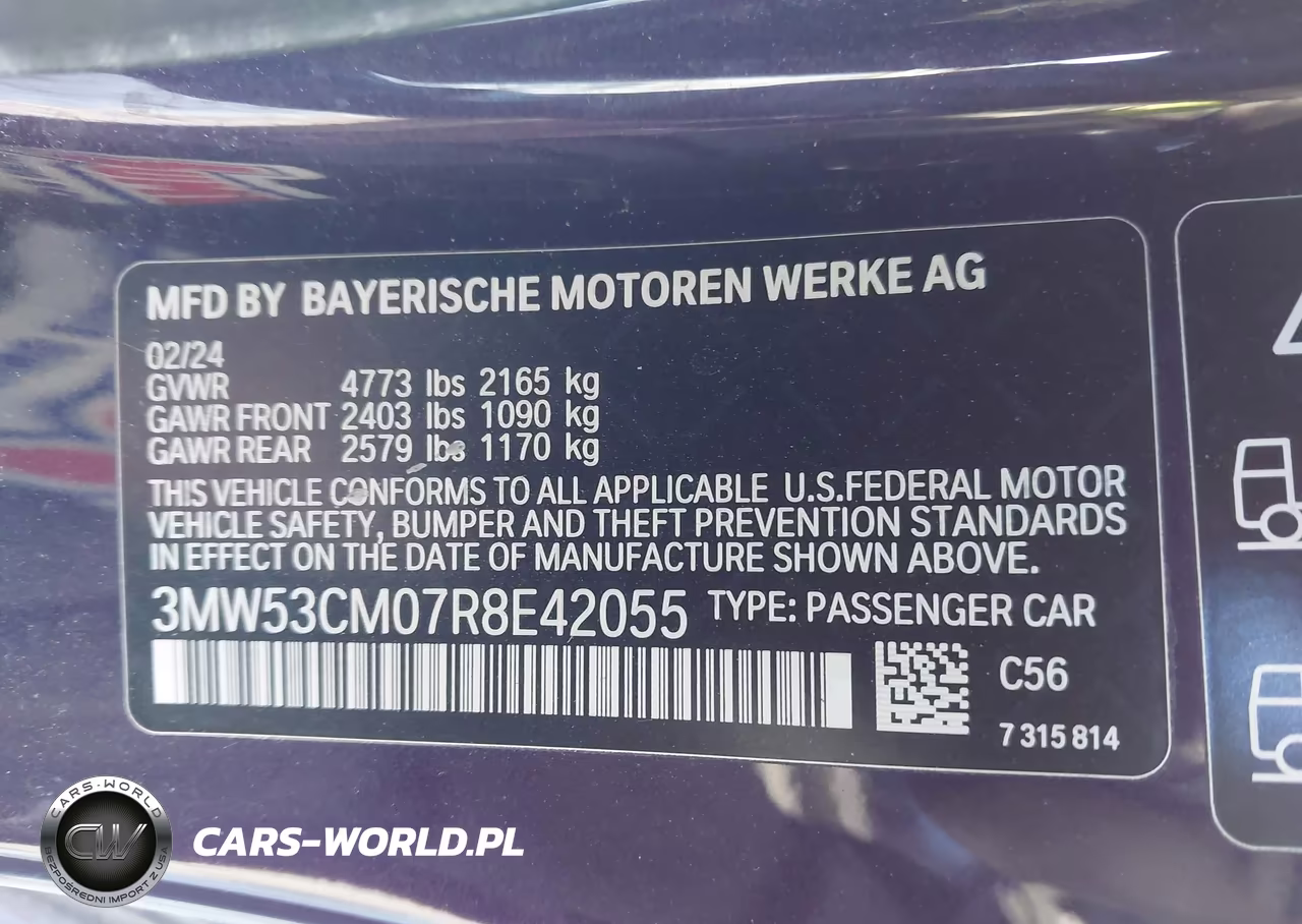 2024 BMW M240 I xDrive VIN:3MW53CM07R8E42055 - 9