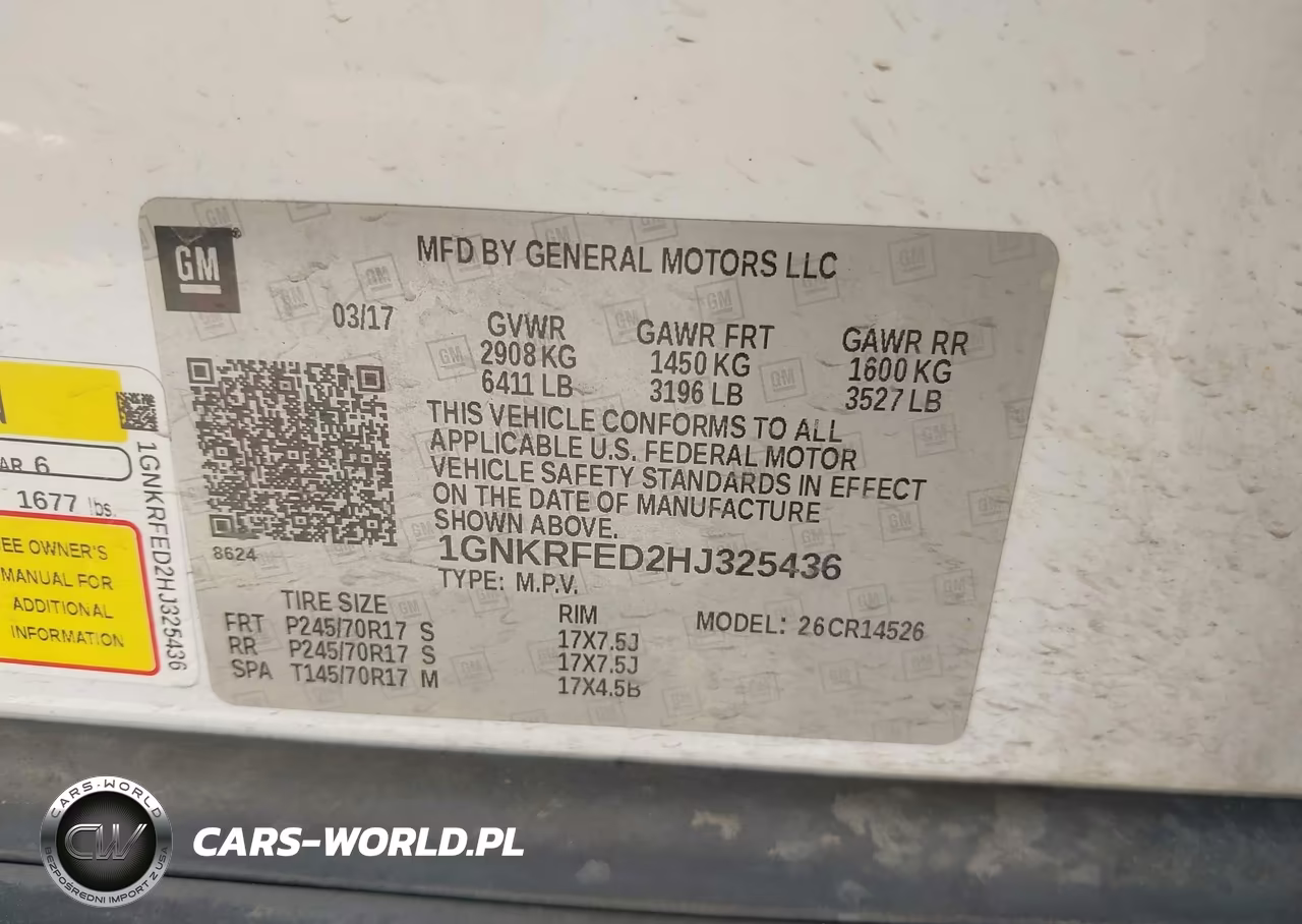 2017 Chevrolet Traverse Ls VIN:1GNKRFED2HJ325436 - 9