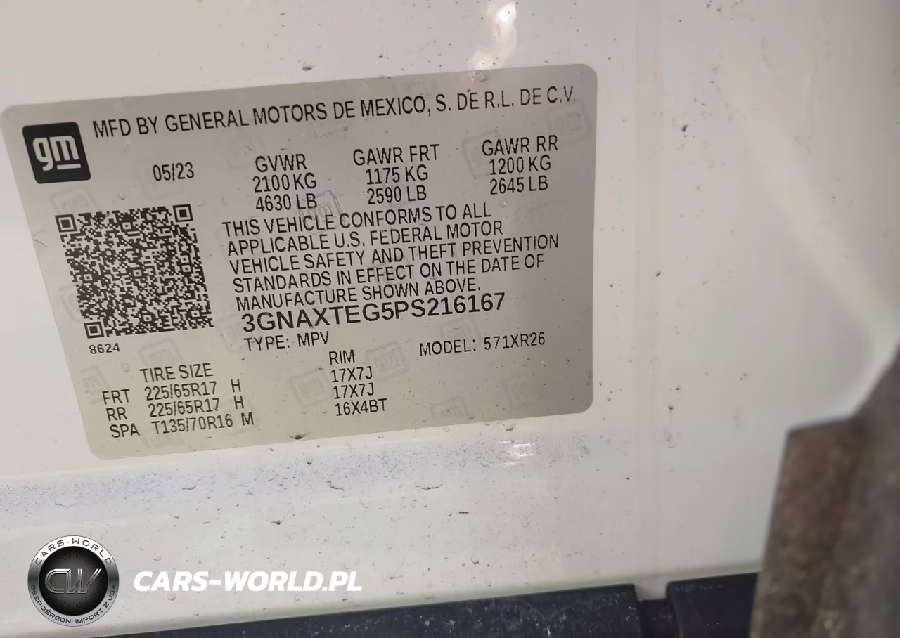 2023 Chevrolet Equinox Awd 2Fl VIN:3GNAXTEG5PS216167 - 9