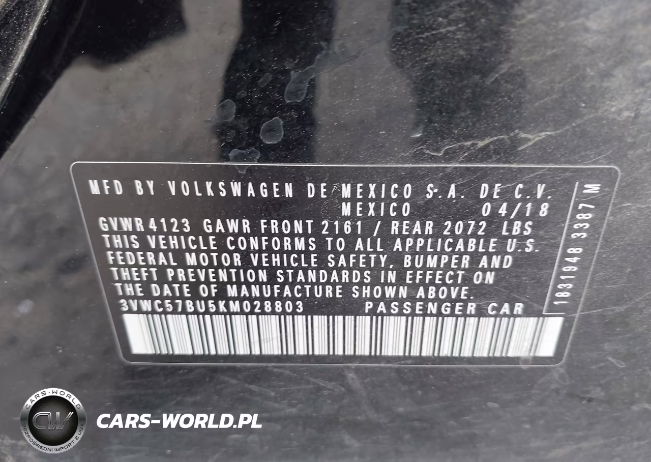 2019 Volkswagen Jetta 1.4T R-Line-1.4T S-1.4T Se VIN:3VWC57BU5KM028803 - 9