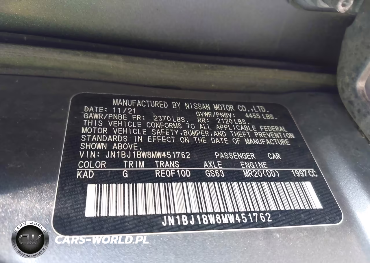 2021 Nissan Rogue Sport Sv Awd Xtronic Cvt VIN:JN1BJ1BW8MW451762 - 9