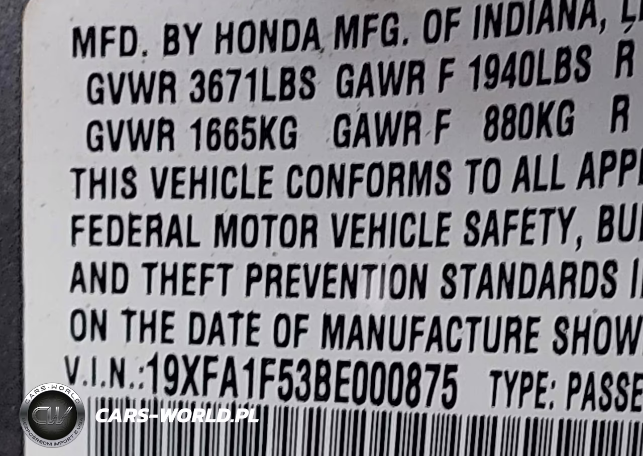 2011 Honda Civic Lx VIN:19XFA1F53BE000875 - 9