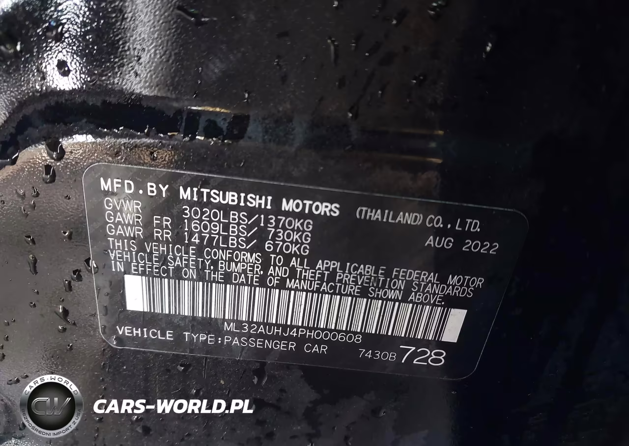 2023 Mitsubishi Mirage Es-Le VIN:ML32AUHJ4PH000608 - 9