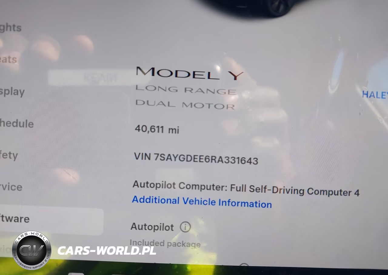2024 Tesla Model Y Long Range Dual Motor All-Wheel Drive VIN:7SAYGDEE6RA331643 - 7