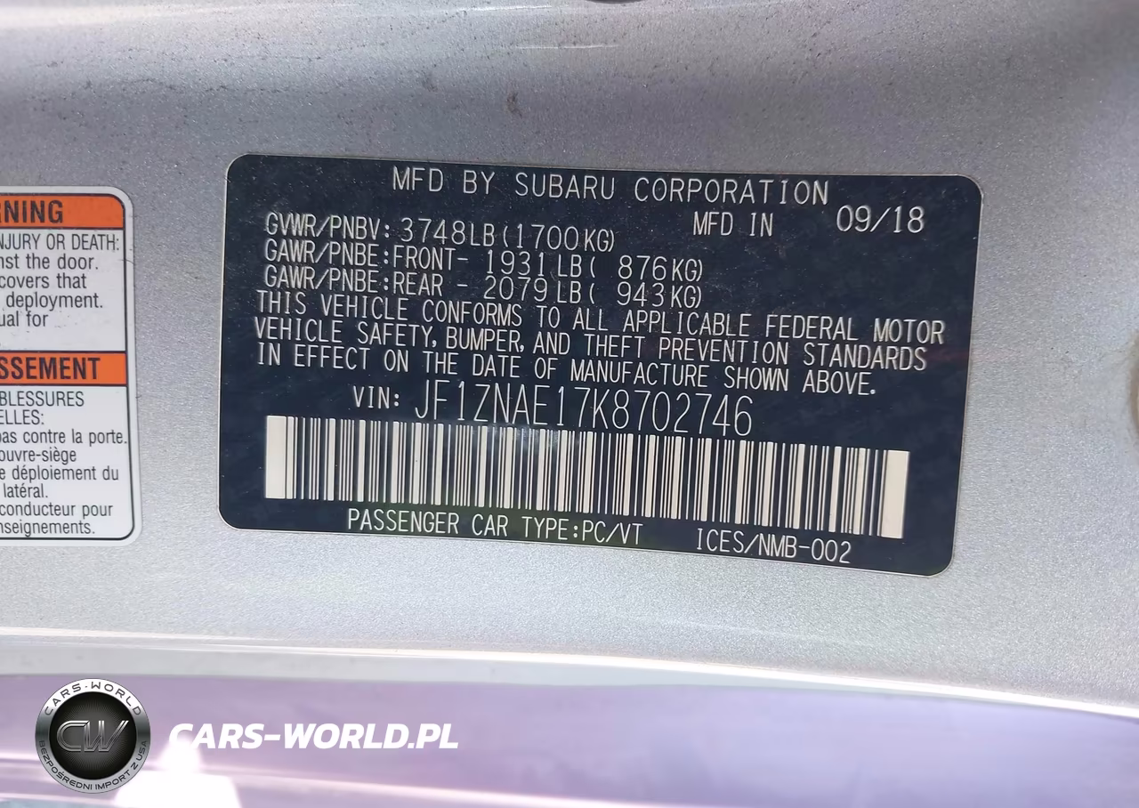 2019 Toyota 86 Gt VIN:JF1ZNAE17K8702746 - 9